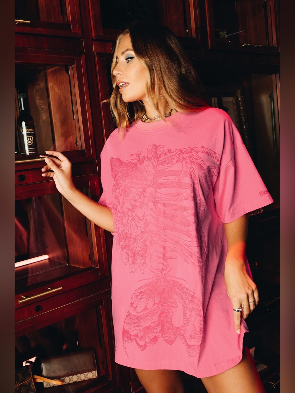 Blackmilk Life And Death Pink Giant Tee